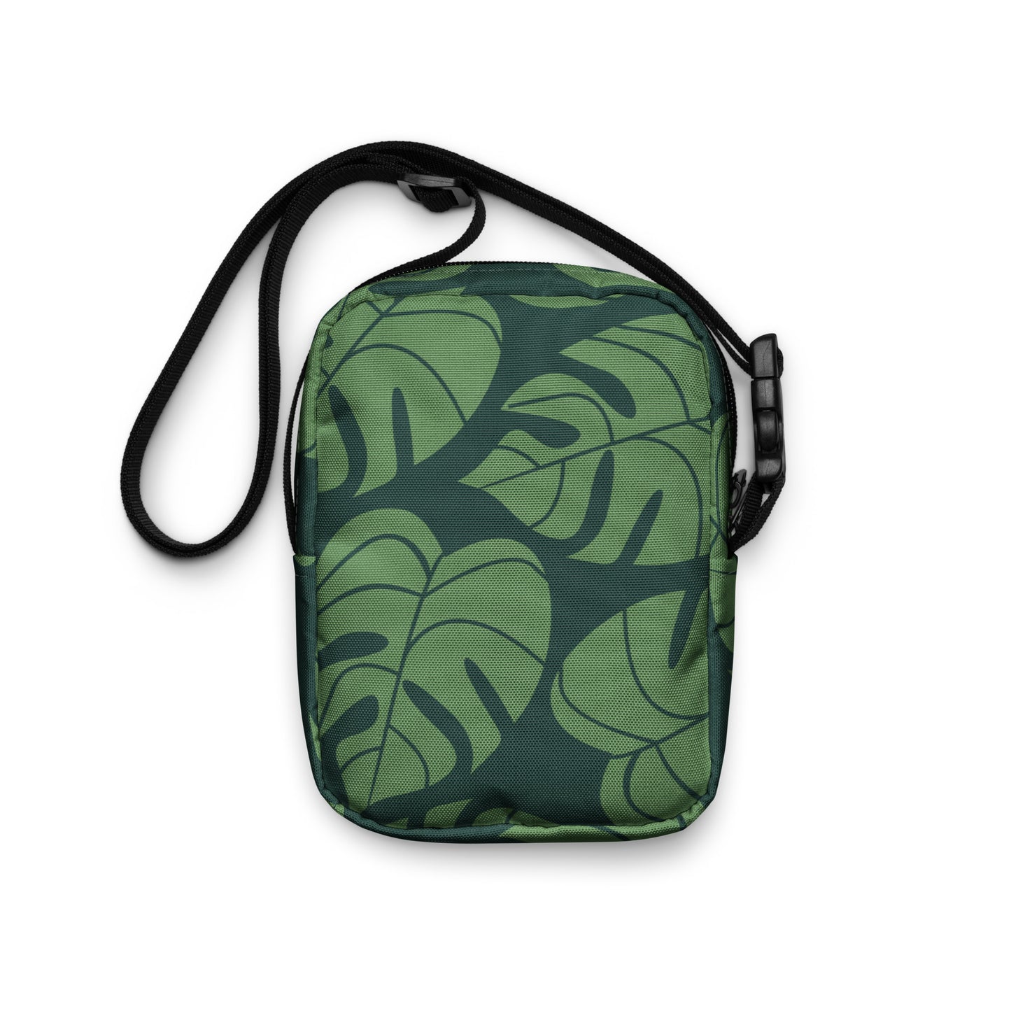 THE FENUA Crossbody Bag Monstera Green