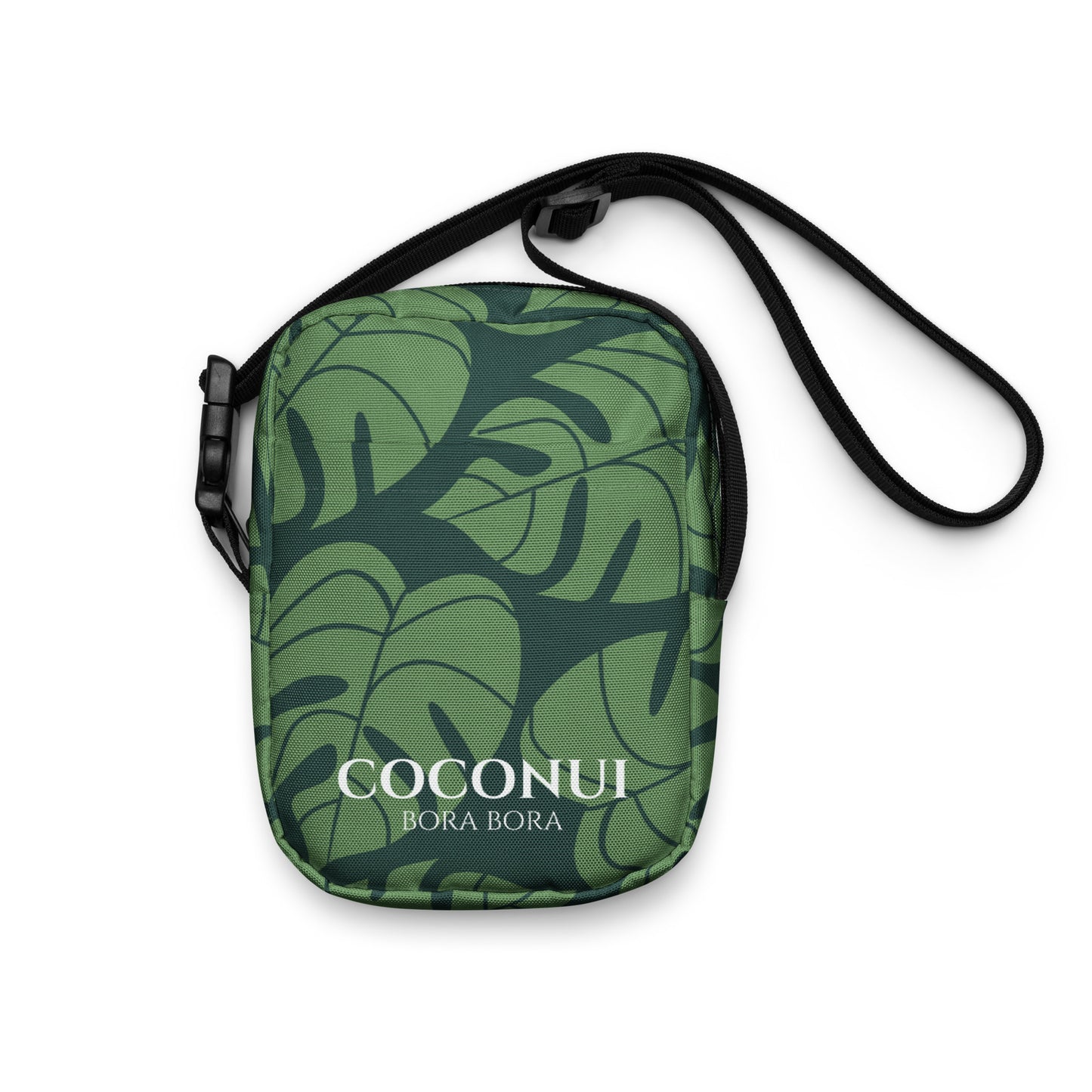 THE FENUA Crossbody Bag Monstera Green