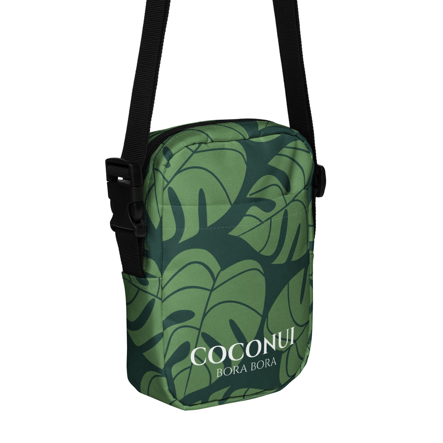 THE FENUA Crossbody Bag Monstera Green