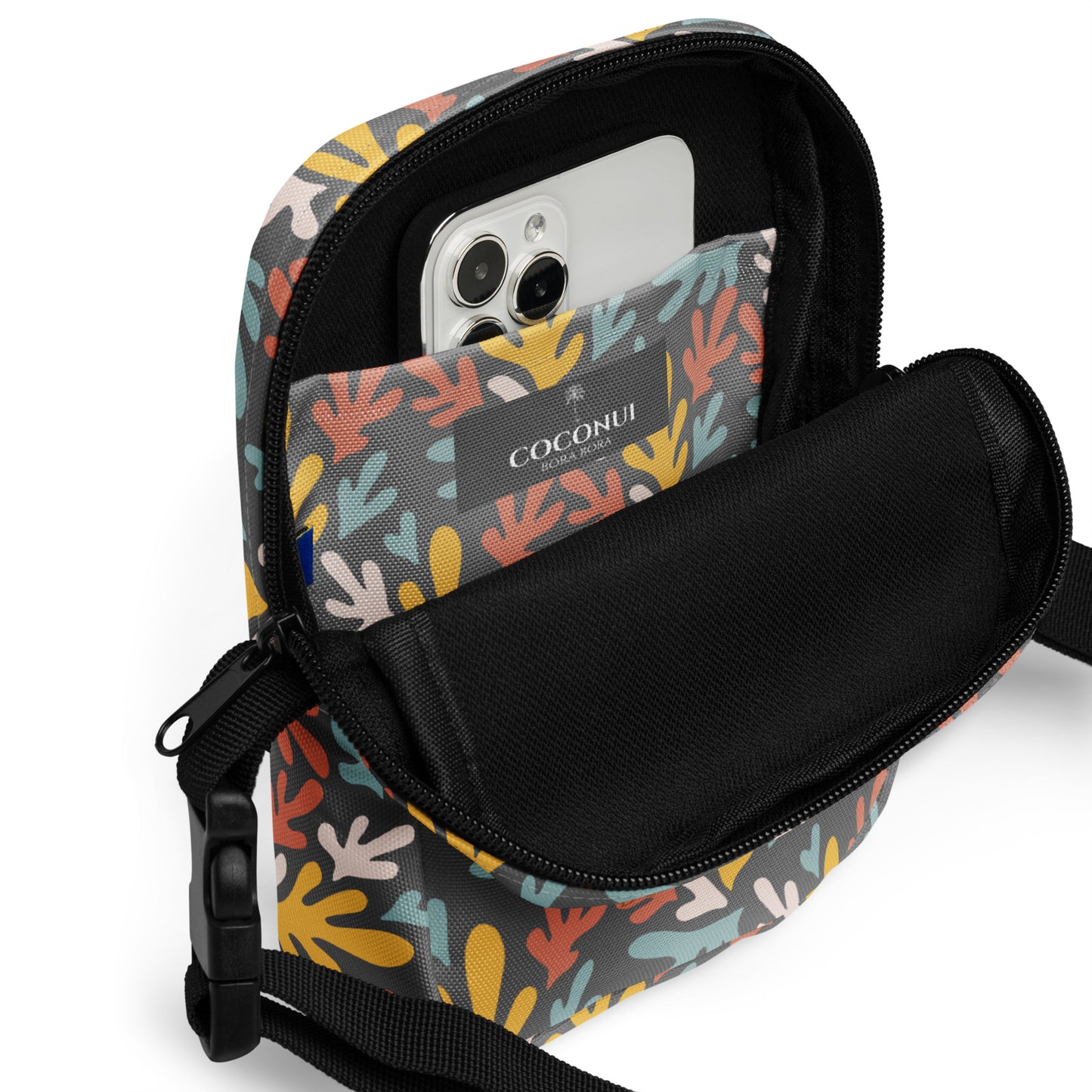 THE FENUA Crossbody Bag Coral Paradise Gray