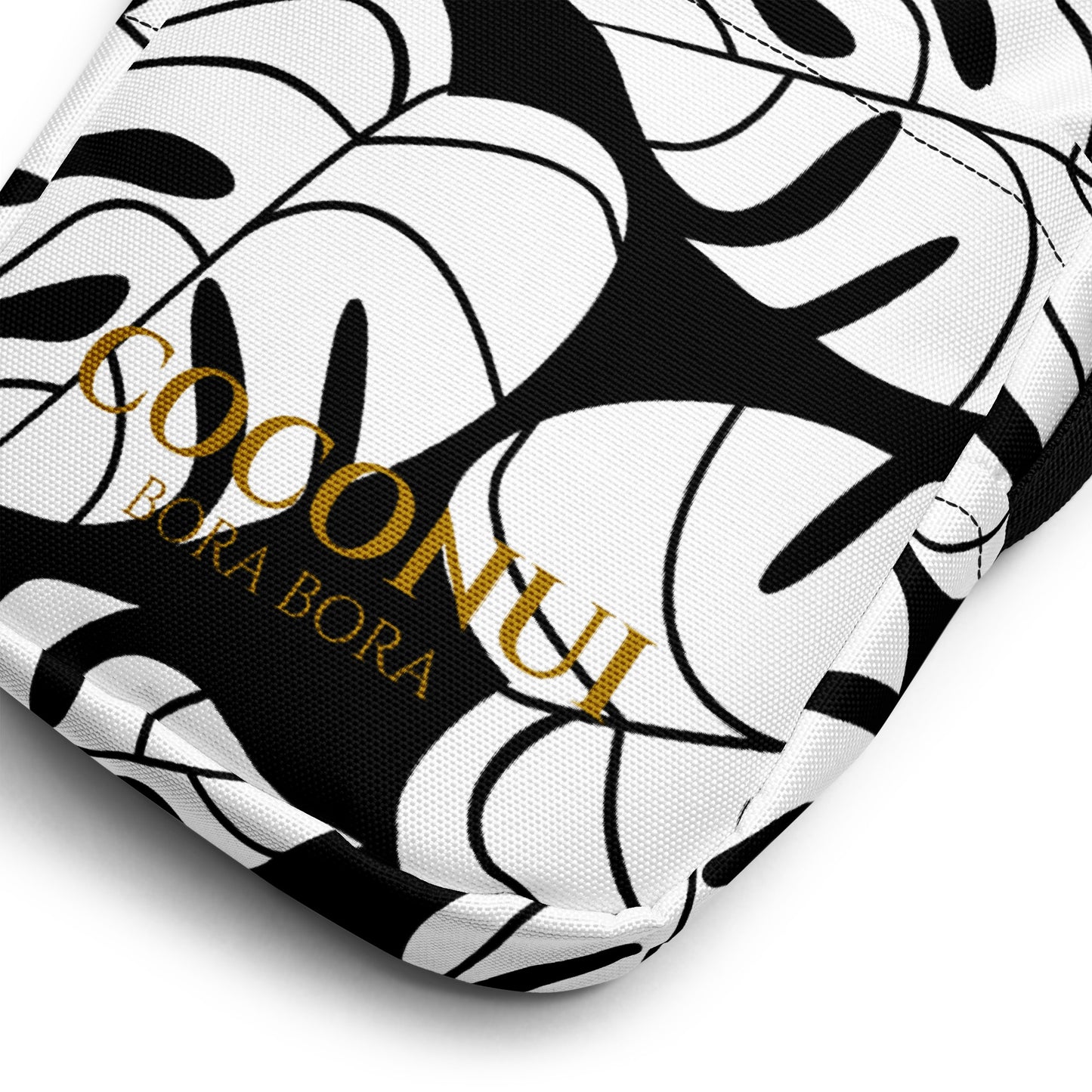 THE FENUA Crossbody Bag Monstera Black