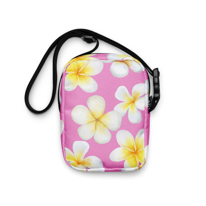 THE FENUA Crossbody Bag White Frangipani Pink