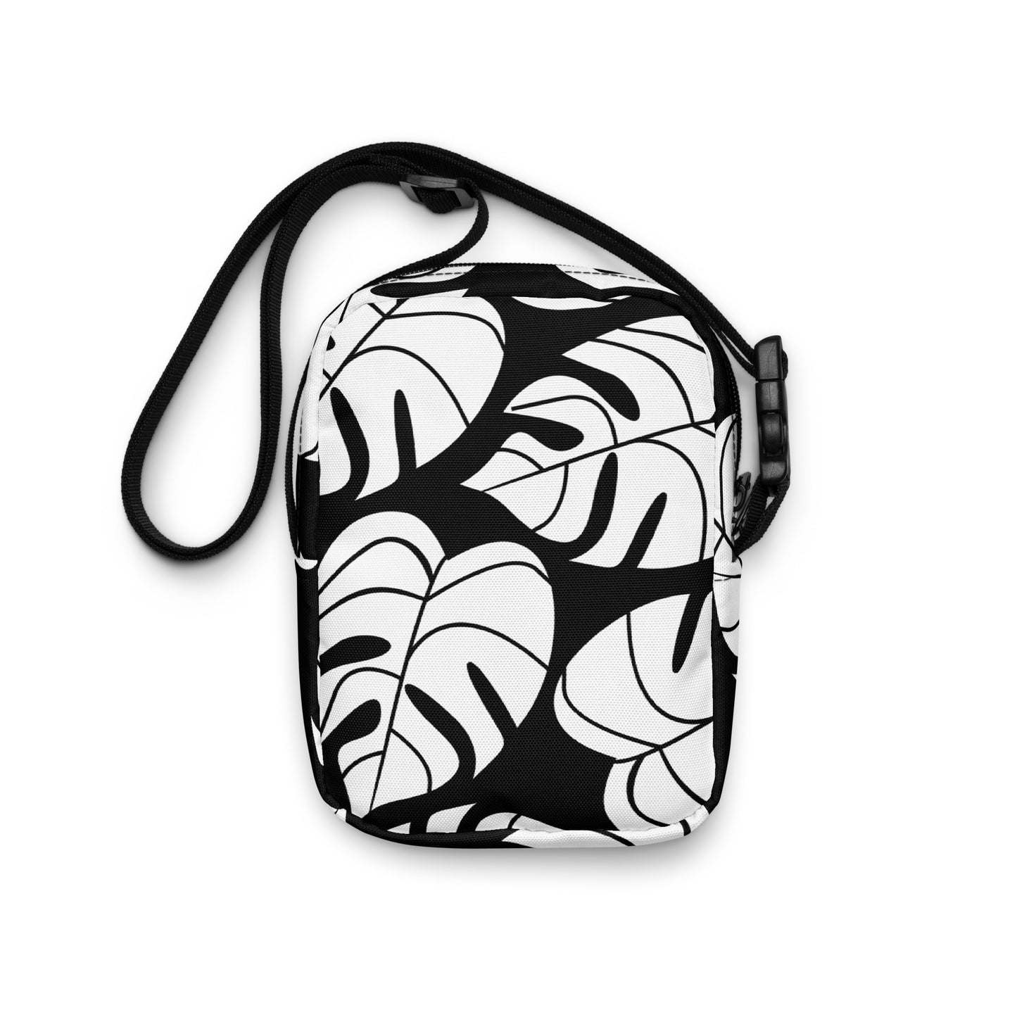 THE FENUA Crossbody Bag Monstera Black