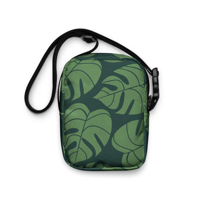 THE FENUA Crossbody Bag Monstera Green