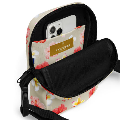 THE FENUA Crossbody Bag  Fleur Festival Gray