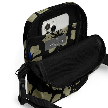 THE FENUA Crossbody Bag Hawaiian Summer Black